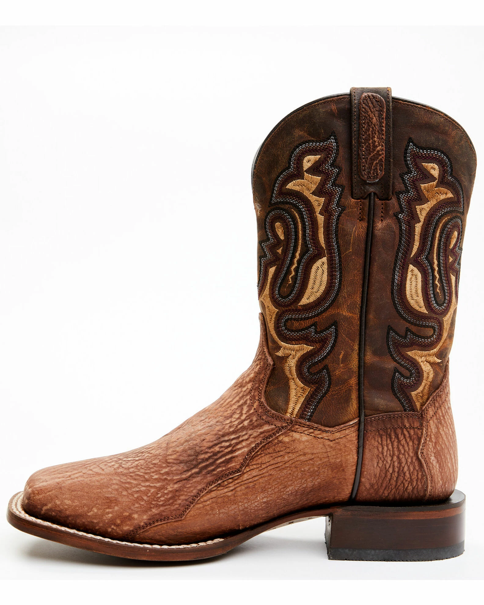 Dan Post Men's Shark Suede Coganc Exotic Western Boots - Broad Square Toe 5 Dan Post Men's Shark Suede Coganc Exotic Western Boots - Broad Square Toe - Image 3