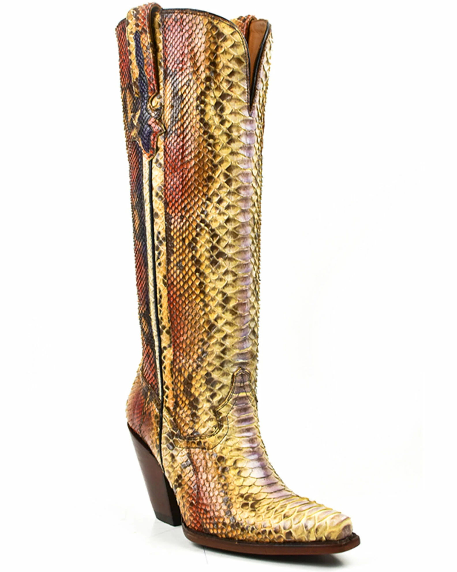 Dan Post Women's Lyla Python Exotic Western Boot - Snip Toe 3 Dan Post Women's Lyla Python Exotic Western Boot - Snip Toe
