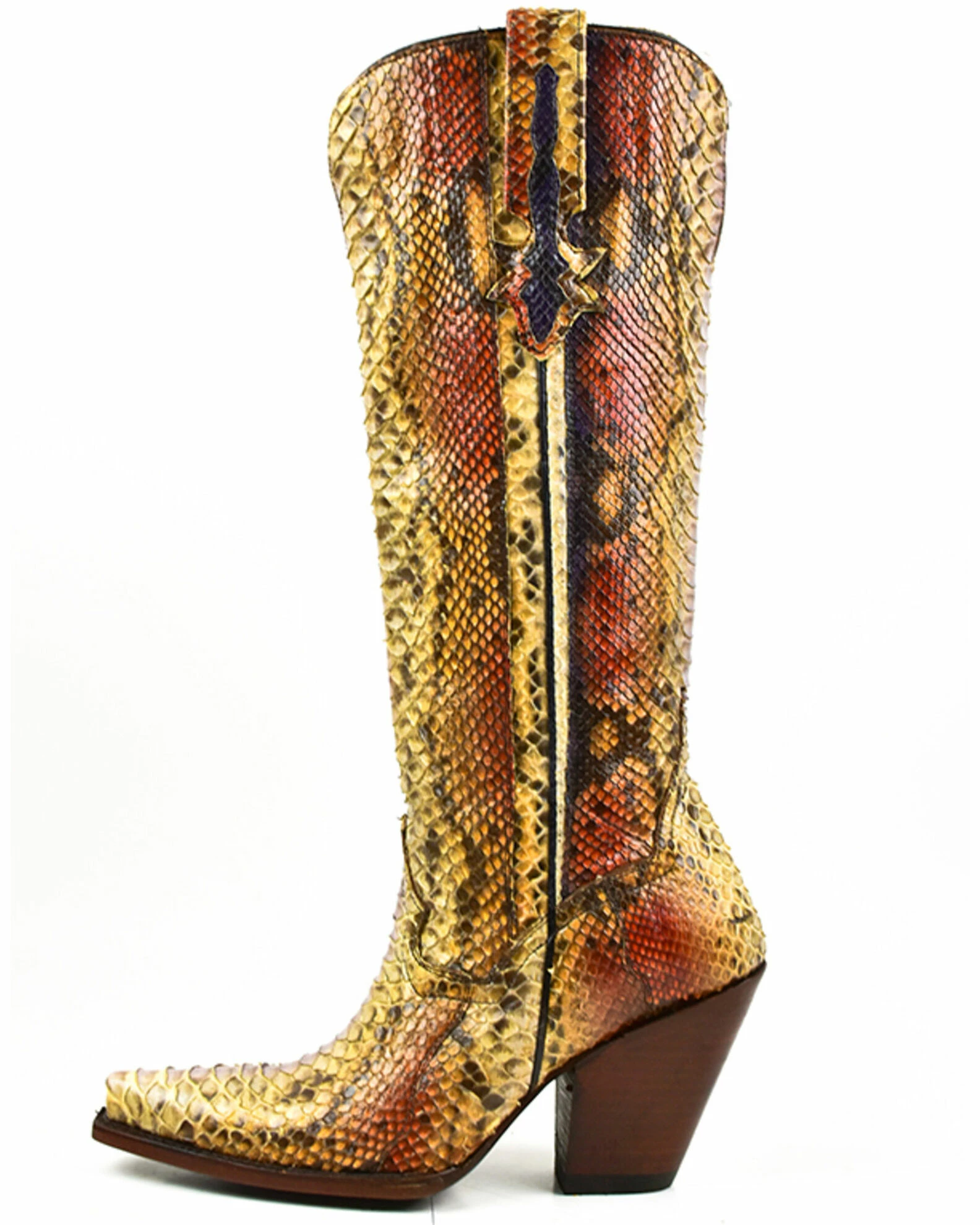 Dan Post Women's Lyla Python Exotic Western Boot - Snip Toe 5 Dan Post Women's Lyla Python Exotic Western Boot - Snip Toe - Image 3