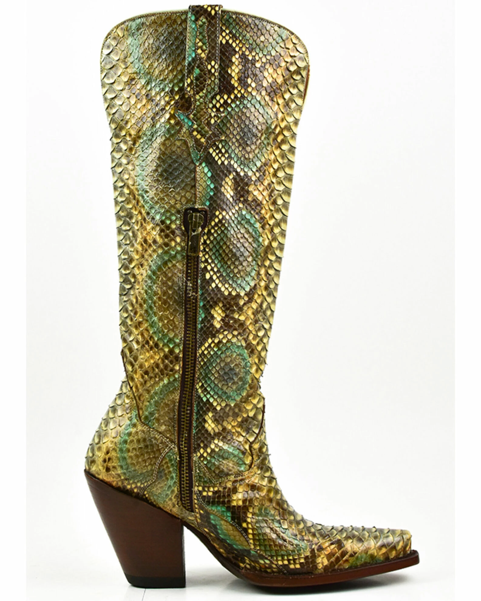 Dan Post Women's Lyla Python Exotic Western Boot - Snip Toe 4 Dan Post Women's Lyla Python Exotic Western Boot - Snip Toe - Image 2