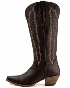 Dan Post Women's Mahan Feather Embroidery Western Boots - Snip Toe -Dan Post Shop 2000358658 200 P3