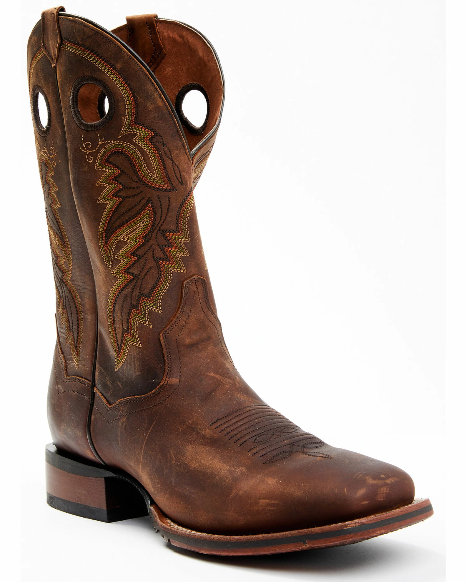 Dan Post Men's Leon Crazy Horse Performance Western Boot - Broad Square Toe 3 Dan Post Men's Leon Crazy Horse Performance Western Boot - Broad Square Toe