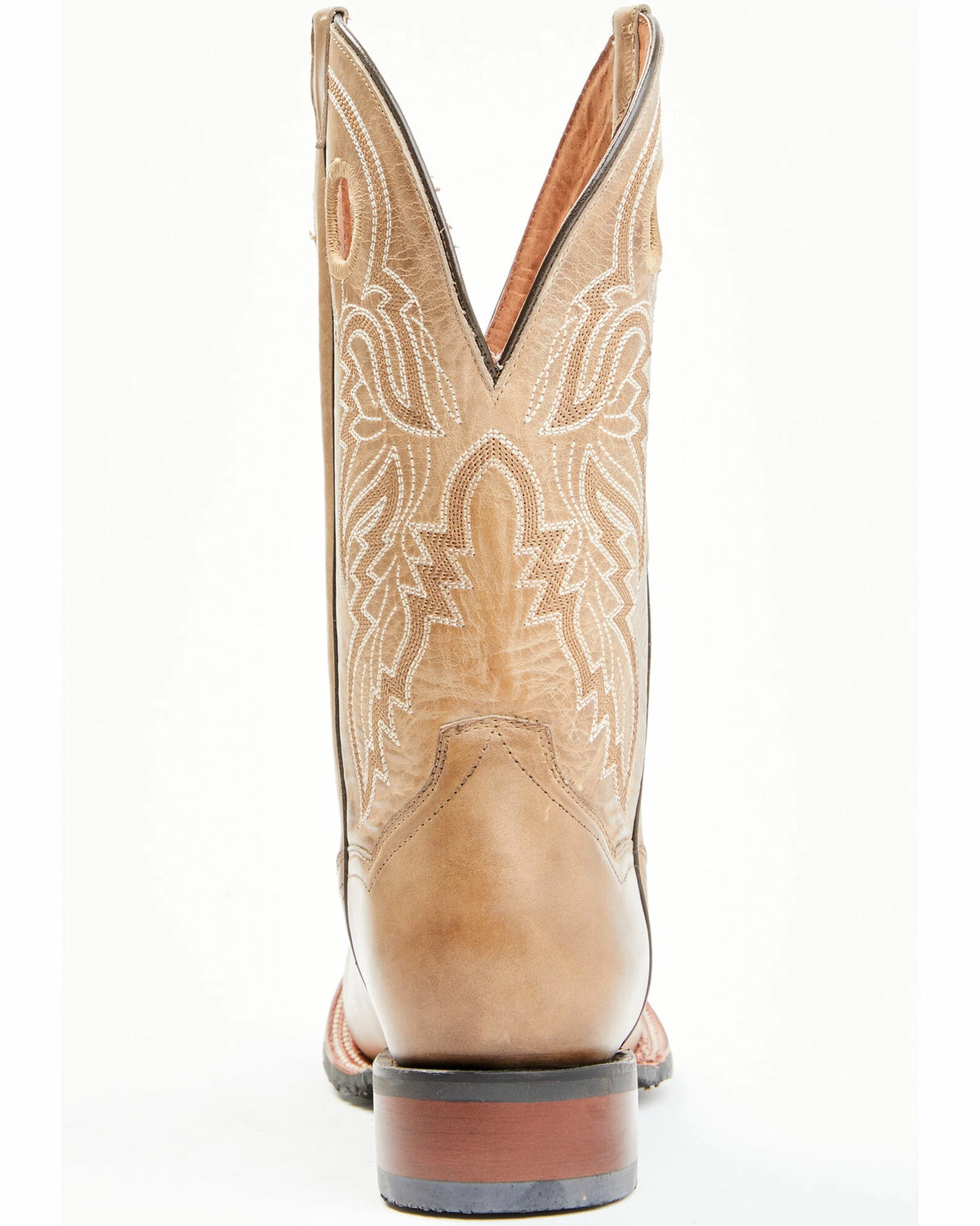 Dan Post Men's Leon Crazy Horse Sand Performance Leather Western Boot - Broad Square Toe 7 Dan Post Men's Leon Crazy Horse Sand Performance Leather Western Boot - Broad Square Toe - Image 5