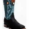 Dan Post Men's Leon Crazy Horse Performance Leather Western Boot - Broad Square Toe  -Dan Post Shop 2000360234 938 P1