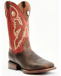 Dan Post Men's Leon Red Top Western Boots - Broad Square Toe -Dan Post Shop 2000360235 600 P1 1