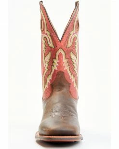 Dan Post Men's Leon Red Top Western Boots - Broad Square Toe -Dan Post Shop 2000360235 600 P4