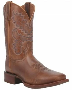 Dan Post Men's Cogburn Tan Performance Leather Western Boot - Broad Square Toe 