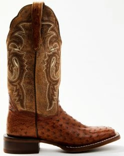 Alternative view of Dan Post Women's Exotic Full-Quill Ostrich Western Boots - Snip Toe
