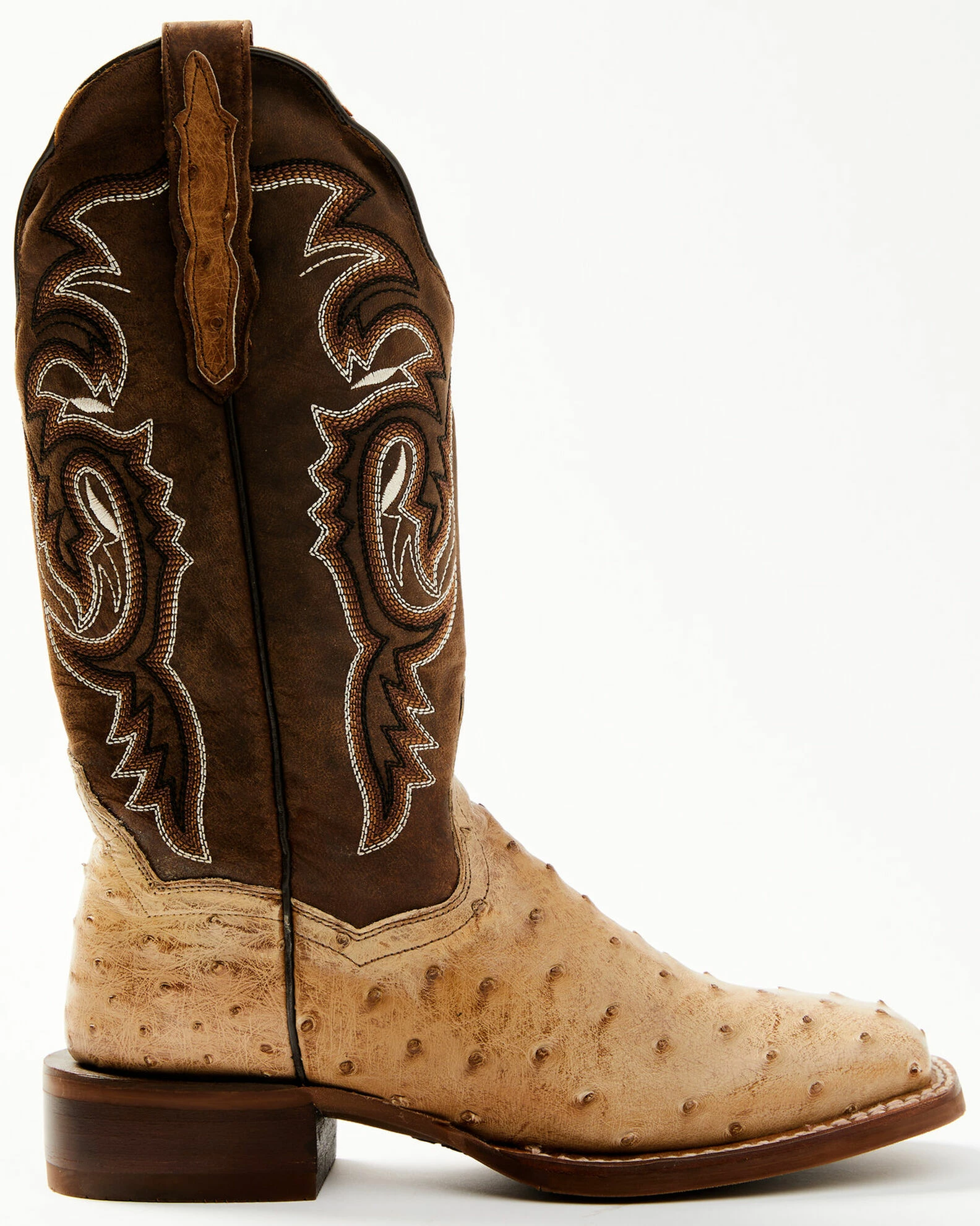 Dan Post Women's Nicotine FQ Ostrich Print Exotic Western Boots - Broad Square Toe 4 Dan Post Women's Nicotine FQ Ostrich Print Exotic Western Boots - Broad Square Toe - Image 2