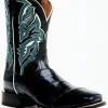 Dan Post Men's Sky Blue & Black Eel Exotic Western Boots - Broad Square Toe 2 Dan Post Men's Sky Blue & Black Eel Exotic Western Boots - Broad Square Toe -Dan Post Shop 2000366810 001 P1