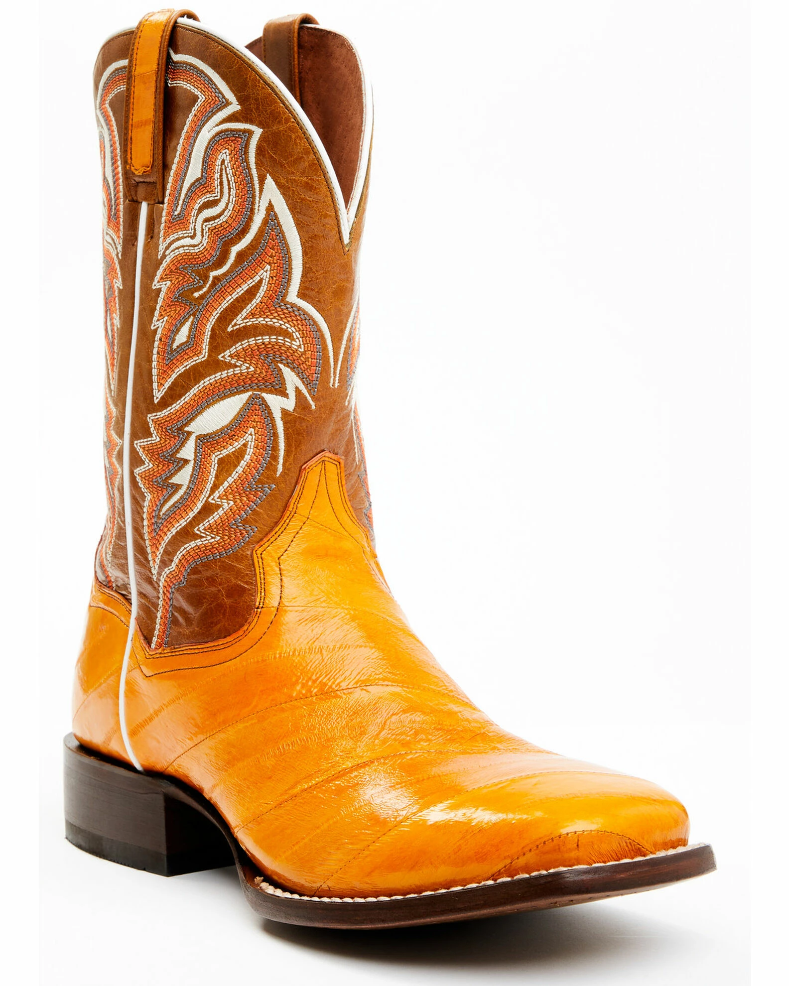 Dan Post Men's Buttercup Eel Exotic Western Boots - Broad Square Toe 3 Dan Post Men's Buttercup Eel Exotic Western Boots - Broad Square Toe