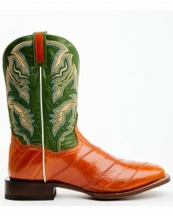 Alternative view of Dan Post Men's Camel Eel Exotic Western Boots - Broad Square Toe 