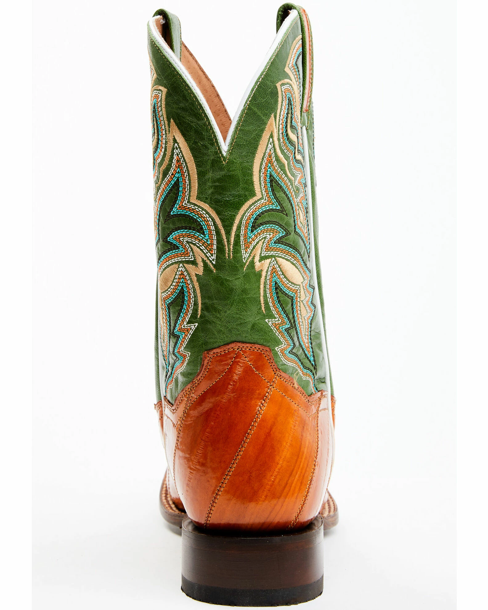 Dan Post Men's Camel Eel Exotic Western Boots - Broad Square Toe 7 Dan Post Men's Camel Eel Exotic Western Boots - Broad Square Toe - Image 5