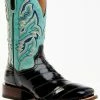 Dan Post Men's Eel Exotic Blue Western Boots - Broad Square Toe 2 Dan Post Men's Eel Exotic Blue Western Boots - Broad Square Toe -Dan Post Shop 2000366813 938 P1