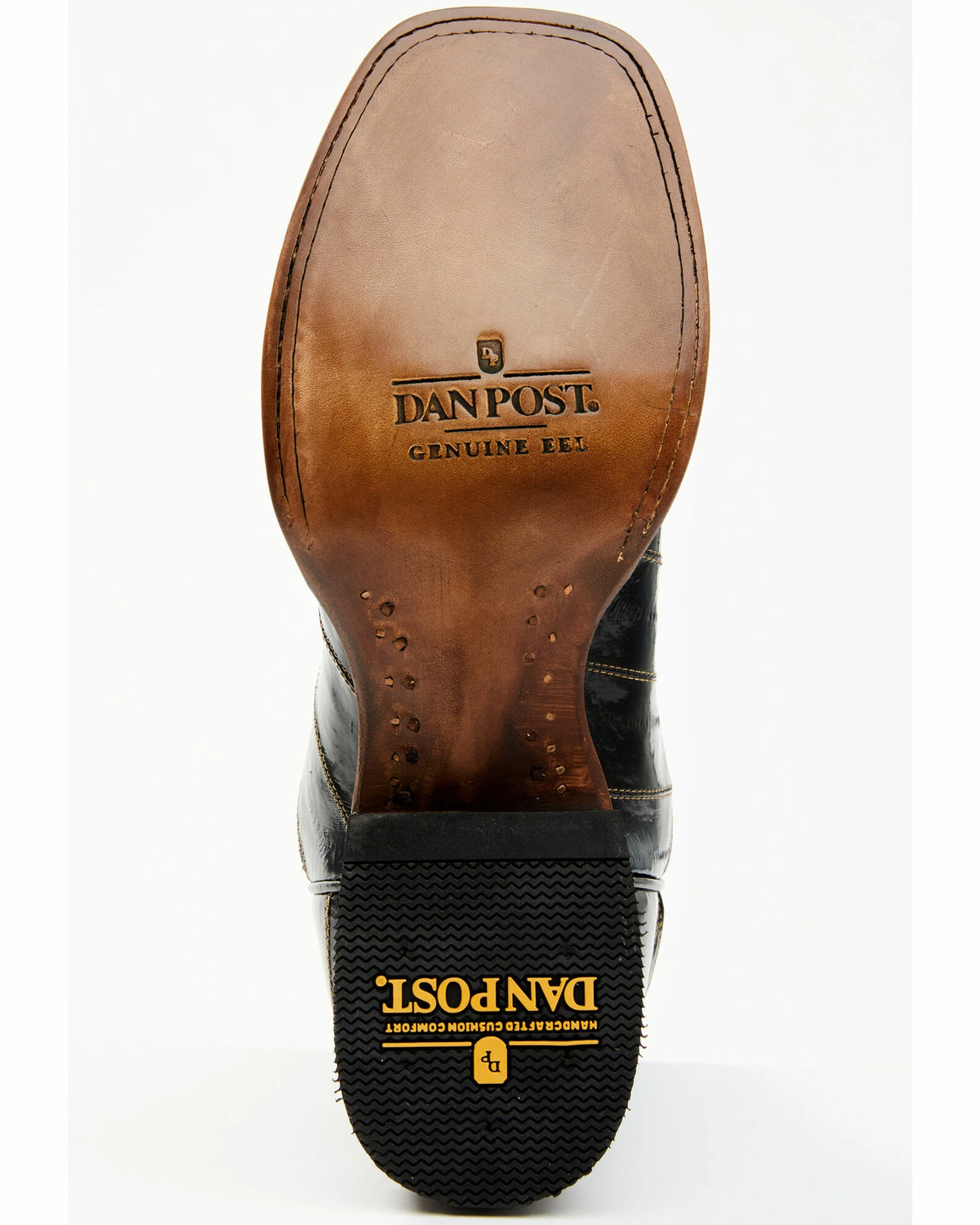 Dan Post Men's Eel Exotic Blue Western Boots - Broad Square Toe 9 Dan Post Men's Eel Exotic Blue Western Boots - Broad Square Toe - Image 7
