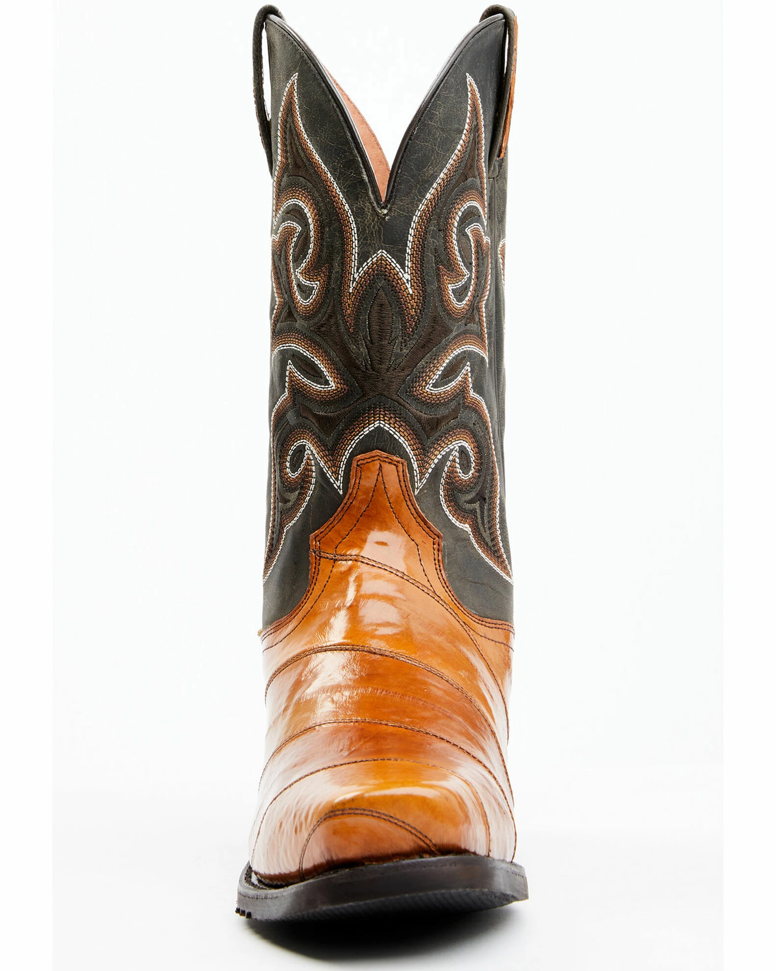 Dan Post Men's Camel Eel Exotic Western Boots - Square Toe 6 Dan Post Men's Camel Eel Exotic Western Boots - Square Toe - Image 4