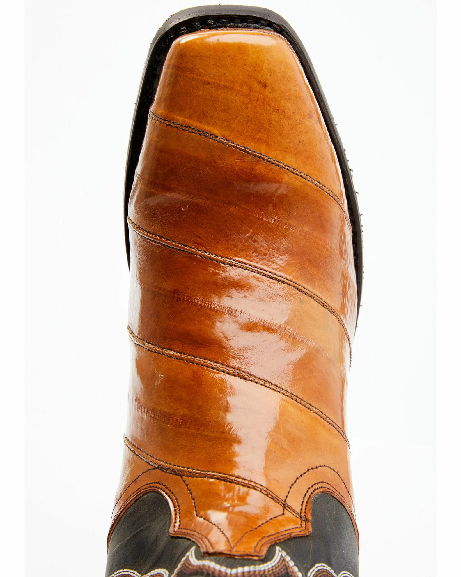 Dan Post Men's Camel Eel Exotic Western Boots - Square Toe 8 Dan Post Men's Camel Eel Exotic Western Boots - Square Toe - Image 6