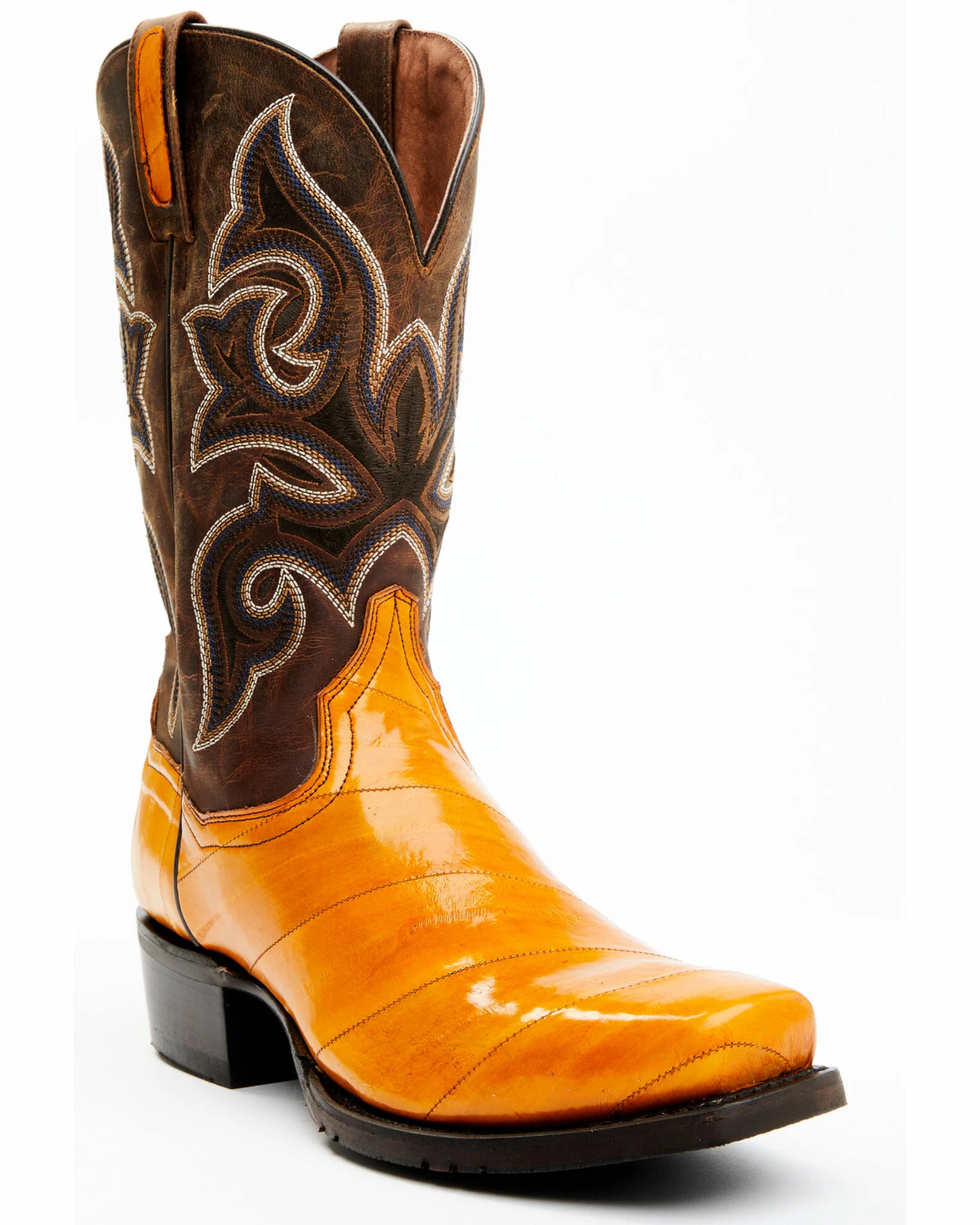 Dan Post Men's Eel Exotic Western Boots - Square Toe 3 Dan Post Men's Eel Exotic Western Boots - Square Toe