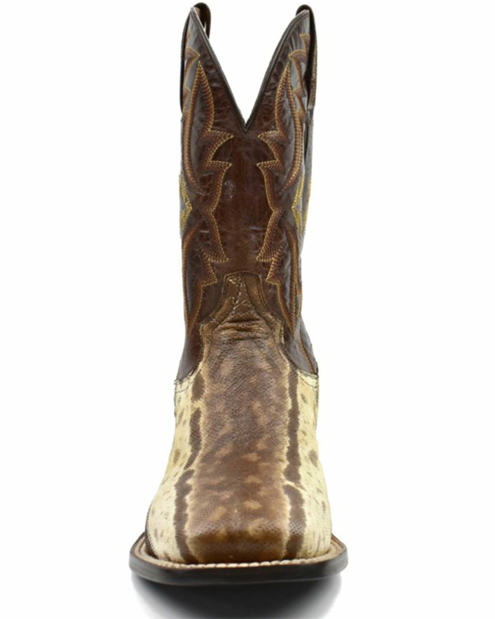 Dan Post Men's Karung Snake Brown Exotic Western Boots - Broad Square Toe 6 Dan Post Men's Karung Snake Brown Exotic Western Boots - Broad Square Toe - Image 4