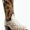 Dan Post Men's Natural Back Cut Python Exotic Western Boots - Round Toe  -Dan Post Shop 2000366825 900 P1