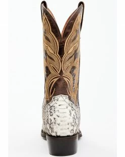 Dan Post Men's Natural Back Cut Python Exotic Western Boots - Round Toe  -Dan Post Shop 2000366825 900 P5