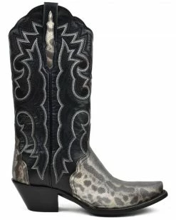 Alternative view of Dan Post Women's Karung Snake Black Exotic Western Boot - Snip Toe 
