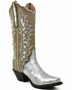 Dan Post Women's Eel Exotic Western Boot - Snip Toe 