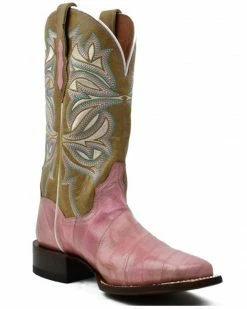 Dan Post Women's Eel Exotic Western Boots - Broad Square Toe Pink 17 Dan Post Women's Eel Exotic Western Boots - Broad Square Toe Pink -Dan Post Shop 2000367482 650 P1 1
