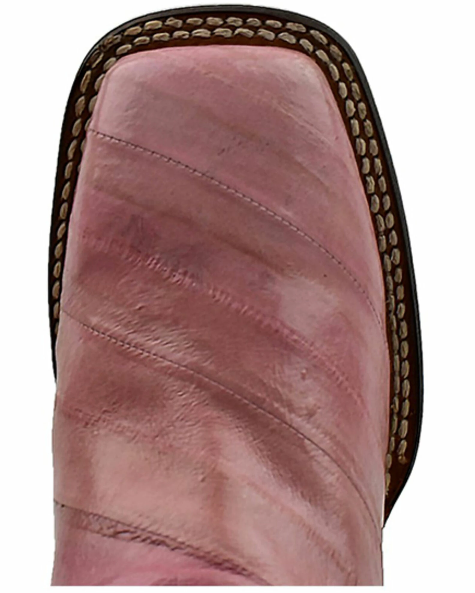 Dan Post Women's Eel Exotic Western Boots - Broad Square Toe Pink 8 Dan Post Women's Eel Exotic Western Boots - Broad Square Toe Pink - Image 6