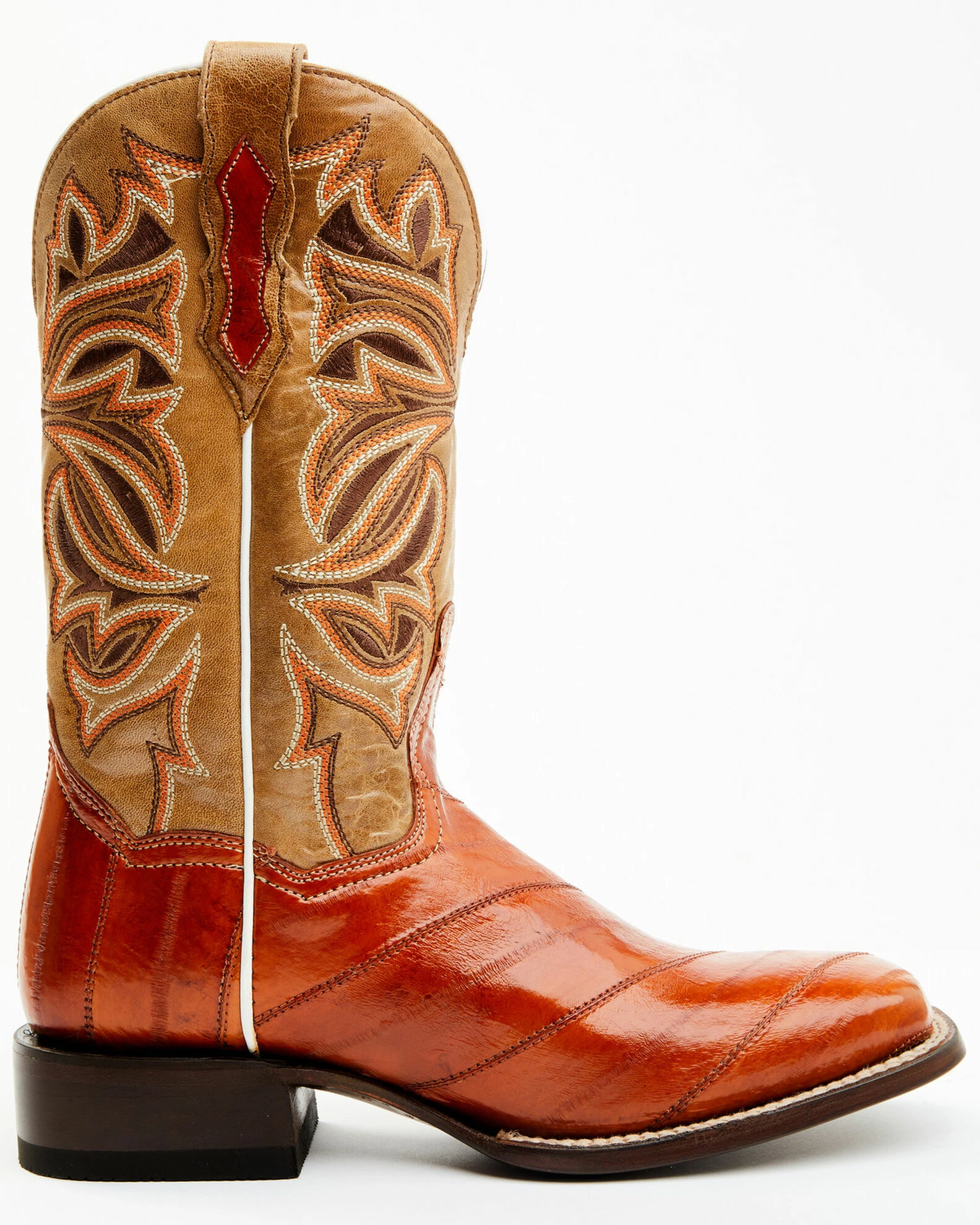 Dan Post Women's Peanut Exotic Eel Western Boot - Broad Square Toe 4 Dan Post Women's Peanut Exotic Eel Western Boot - Broad Square Toe - Image 2