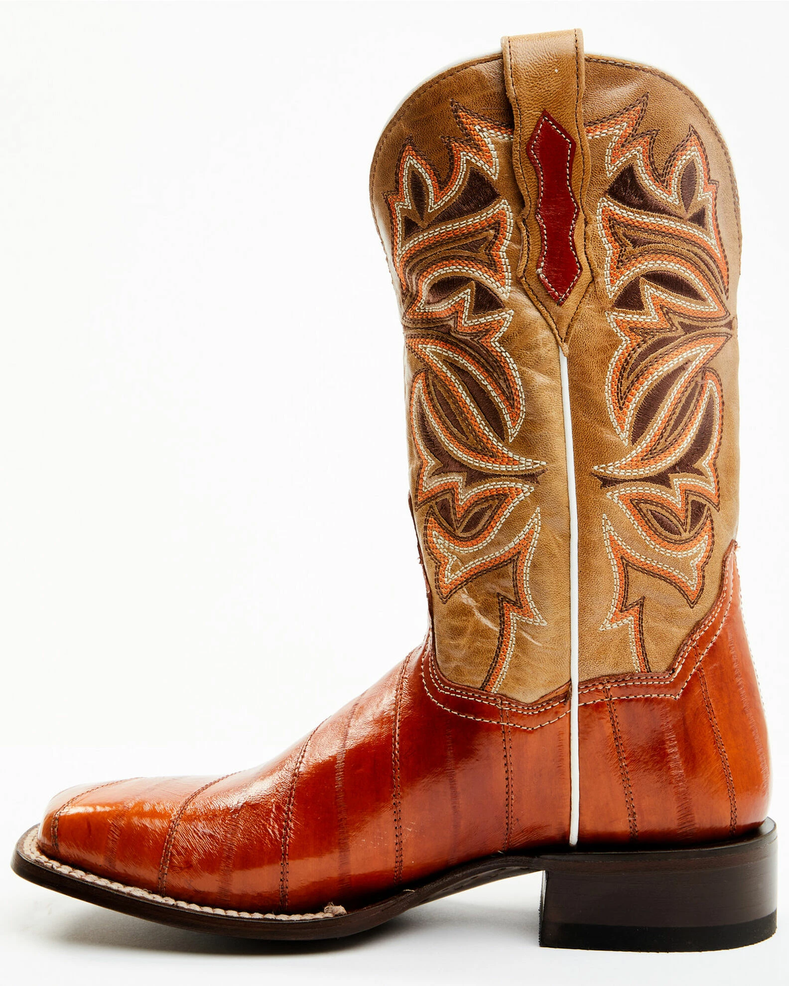 Dan Post Women's Peanut Exotic Eel Western Boot - Broad Square Toe 5 Dan Post Women's Peanut Exotic Eel Western Boot - Broad Square Toe - Image 3