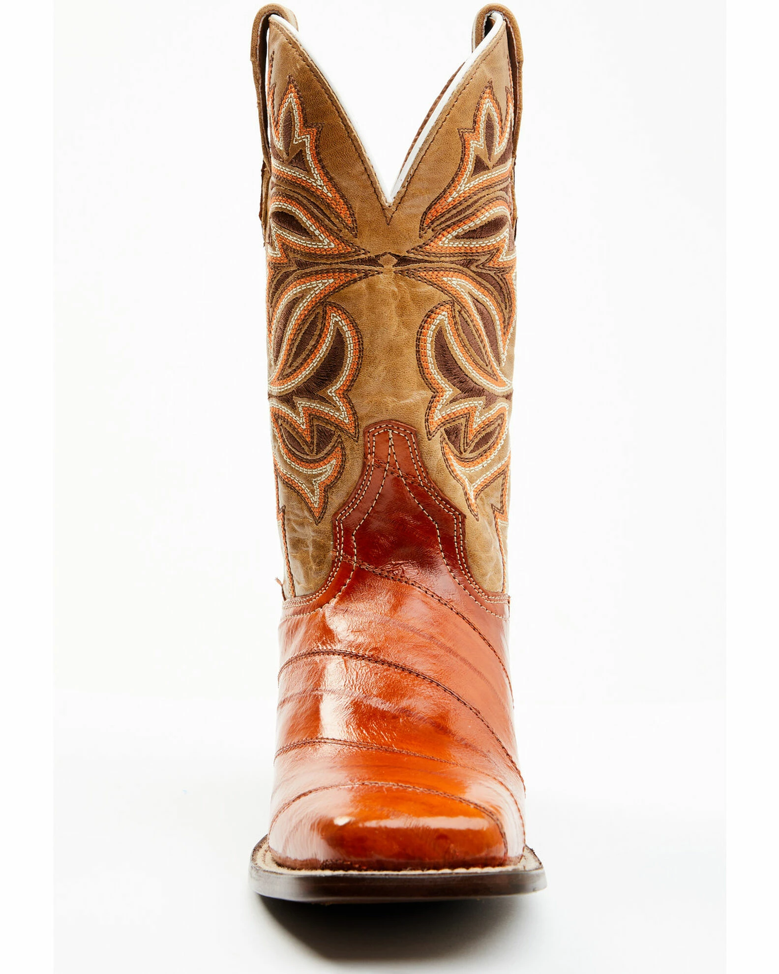 Dan Post Women's Peanut Exotic Eel Western Boot - Broad Square Toe 6 Dan Post Women's Peanut Exotic Eel Western Boot - Broad Square Toe - Image 4