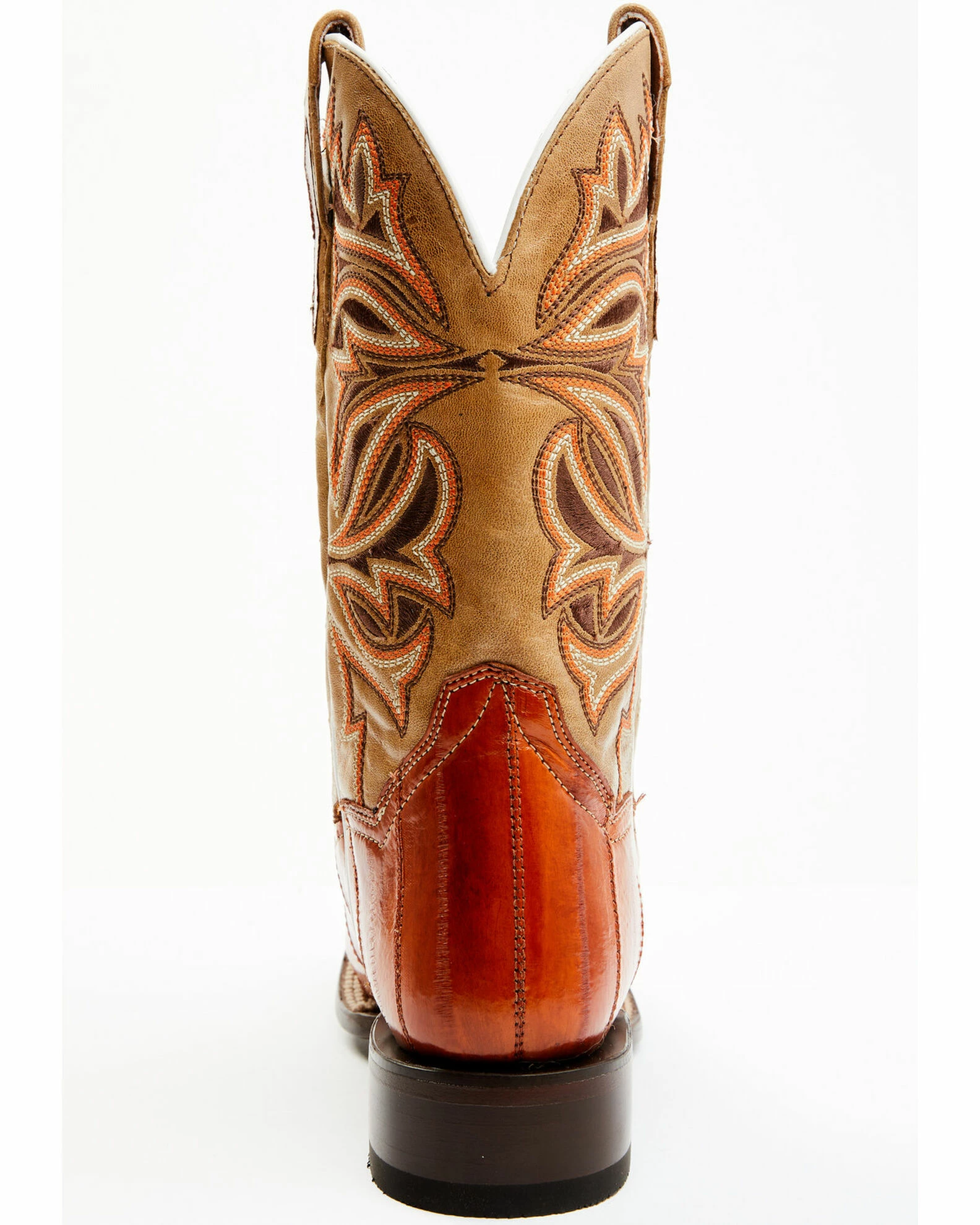 Dan Post Women's Peanut Exotic Eel Western Boot - Broad Square Toe 7 Dan Post Women's Peanut Exotic Eel Western Boot - Broad Square Toe - Image 5