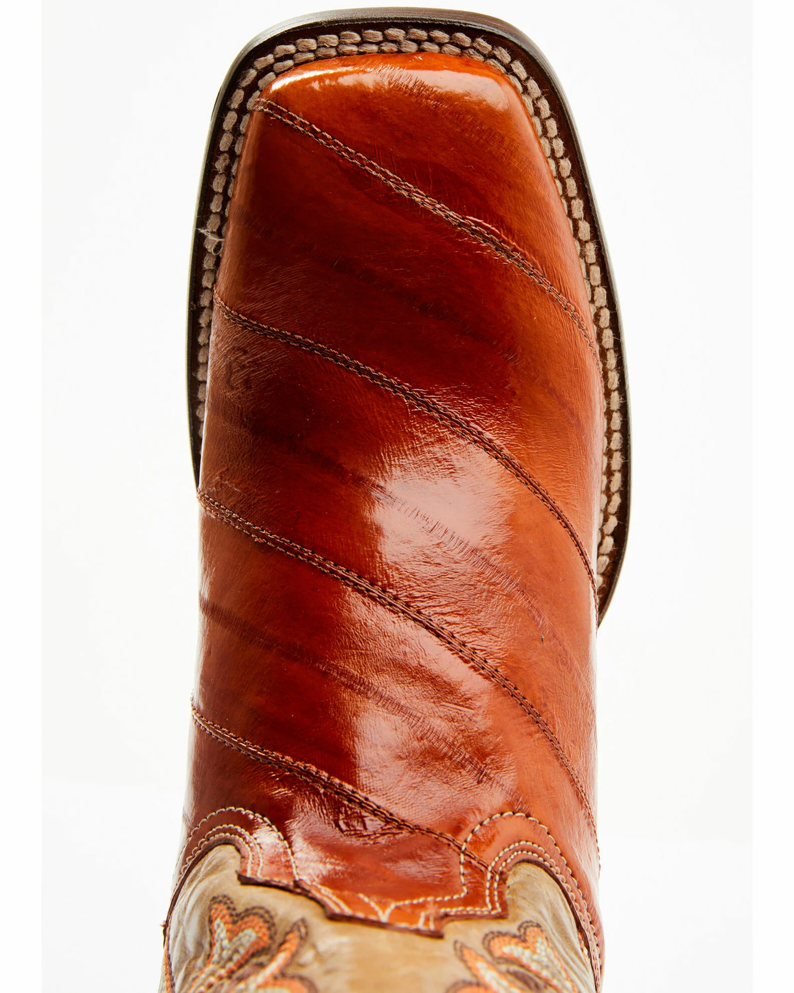 Dan Post Women's Peanut Exotic Eel Western Boot - Broad Square Toe 8 Dan Post Women's Peanut Exotic Eel Western Boot - Broad Square Toe - Image 6