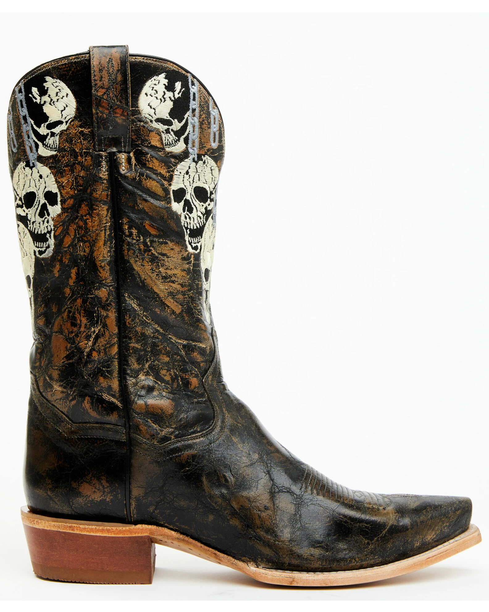 Dan Post Men's 13" Skull Face Tall Western Boot - Snip Toe 5 Dan Post Men's 13" Skull Face Tall Western Boot - Snip Toe - Image 3