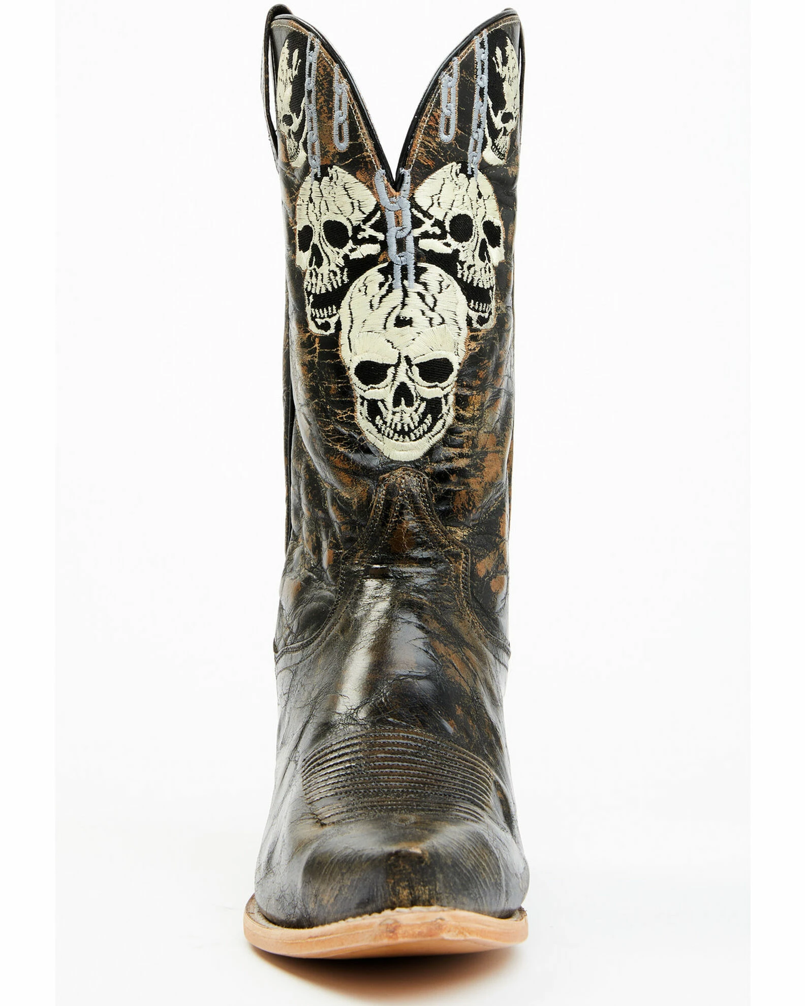 Dan Post Men's 13" Skull Face Tall Western Boot - Snip Toe 6 Dan Post Men's 13" Skull Face Tall Western Boot - Snip Toe - Image 4