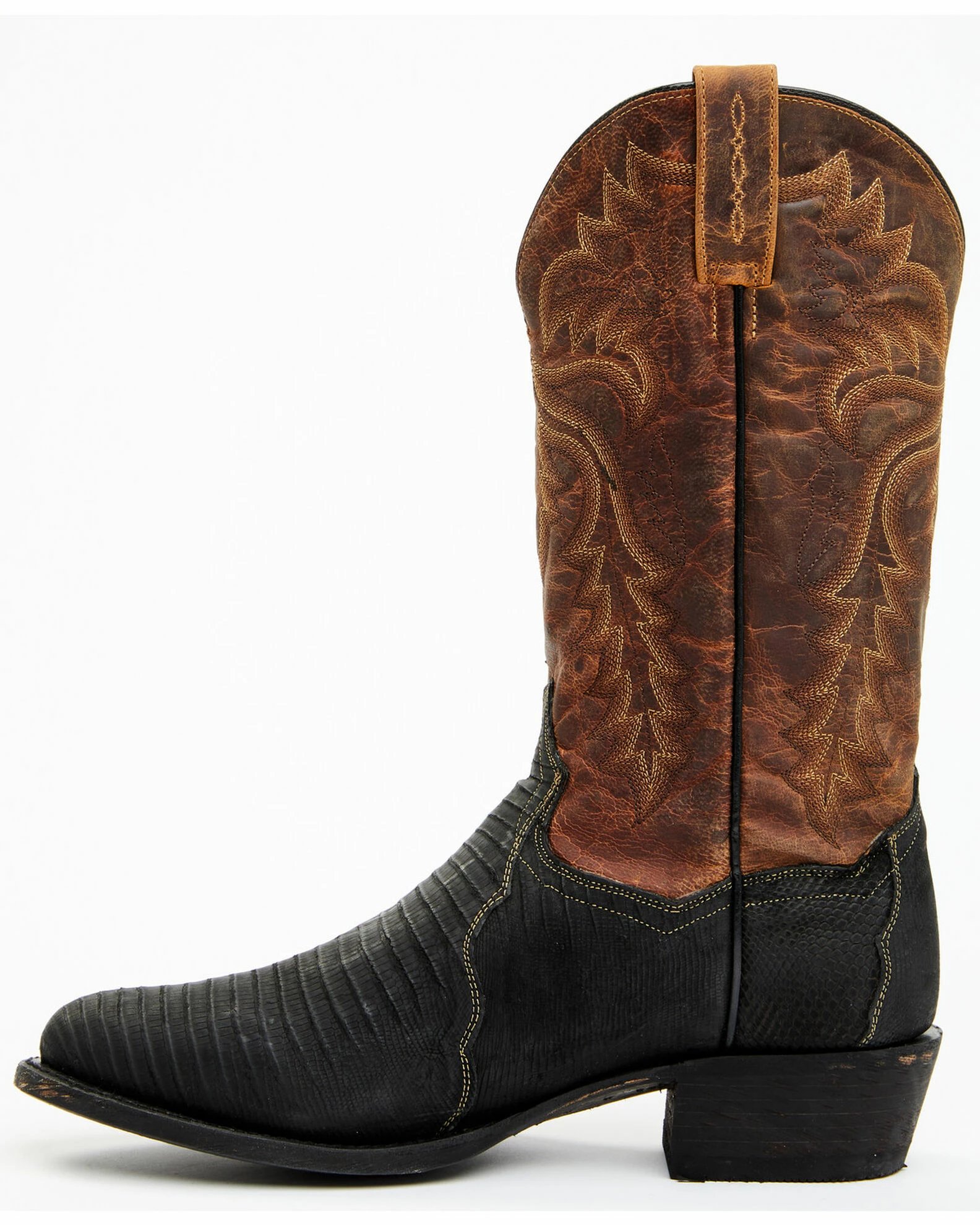 Dan Post Men's Winston Exotic Teju Lizard Leather Tall Western Boots - Round Toe 5 Dan Post Men's Winston Exotic Teju Lizard Leather Tall Western Boots - Round Toe - Image 3