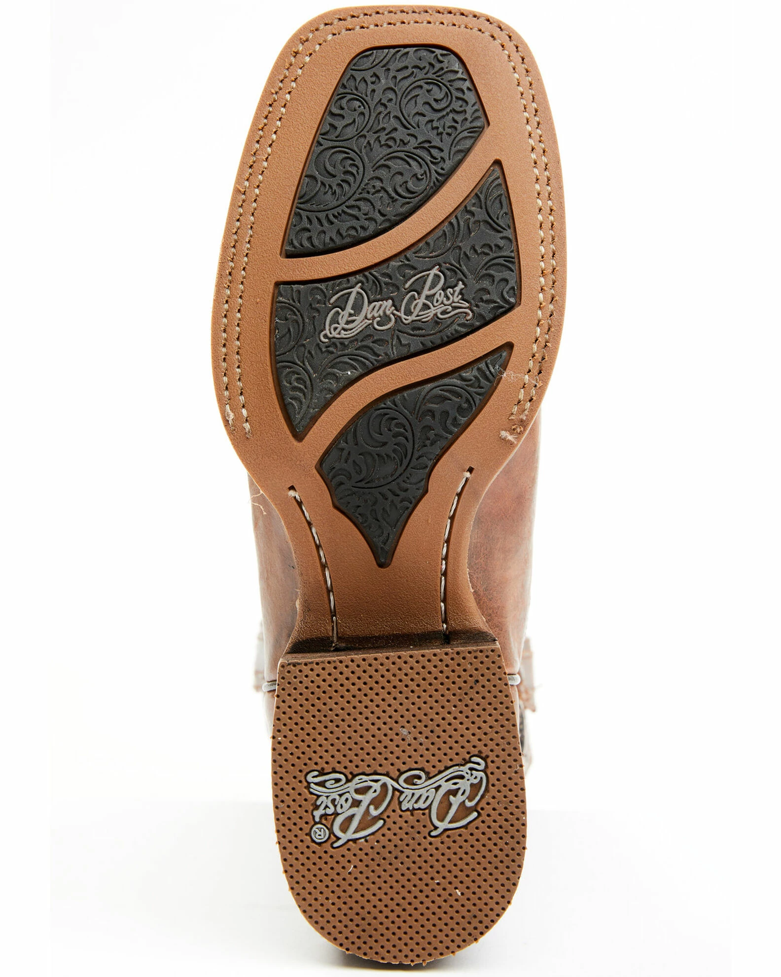 Dan Post Women's Athena Floral Embroidered Western Boots - Broad Square Toe Tan 9 Dan Post Women's Athena Floral Embroidered Western Boots - Broad Square Toe Tan - Image 7