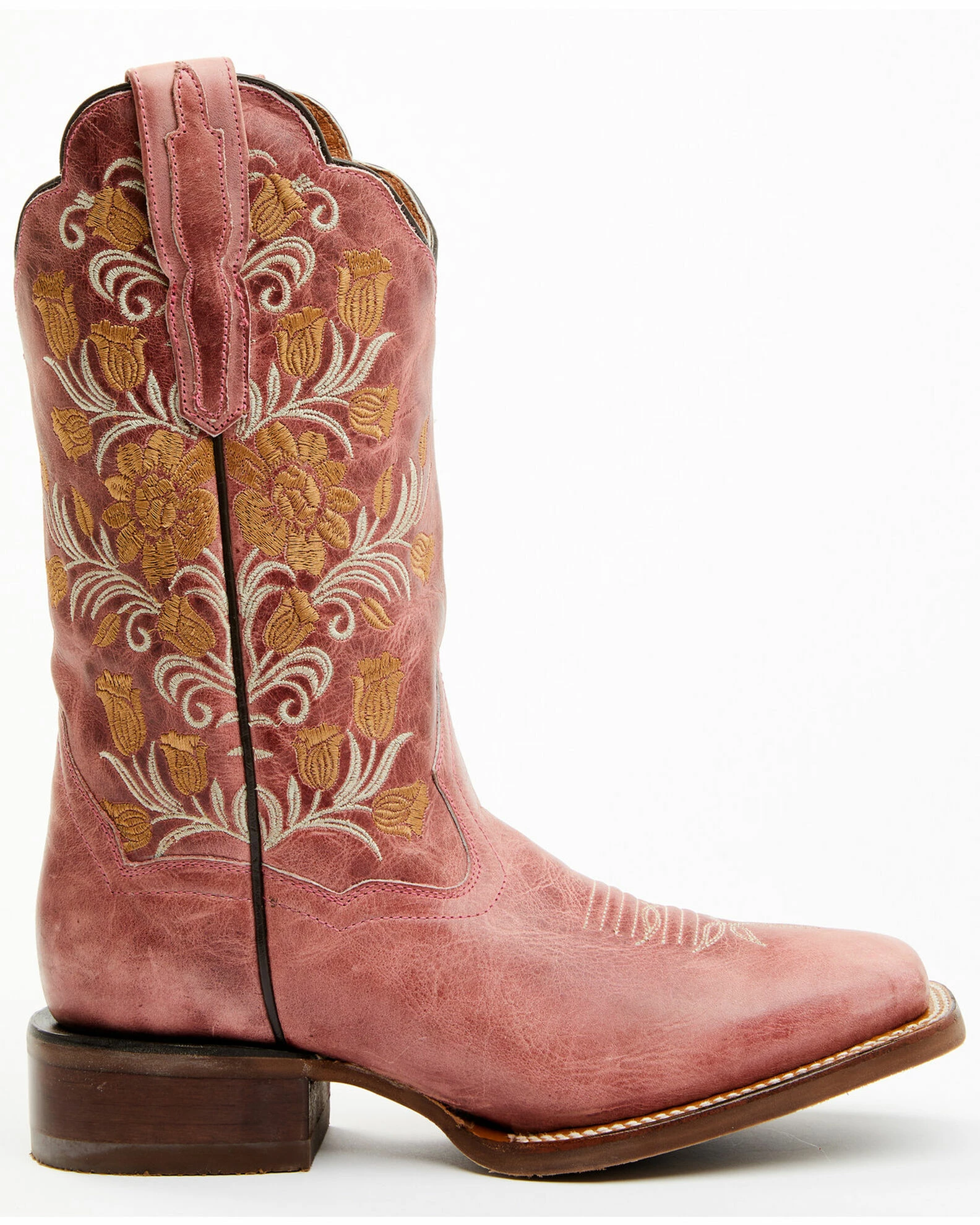 Dan Post Women's Athena Floral Embroidered Western Boots - Broad Square Toe 4 Dan Post Women's Athena Floral Embroidered Western Boots - Broad Square Toe - Image 2