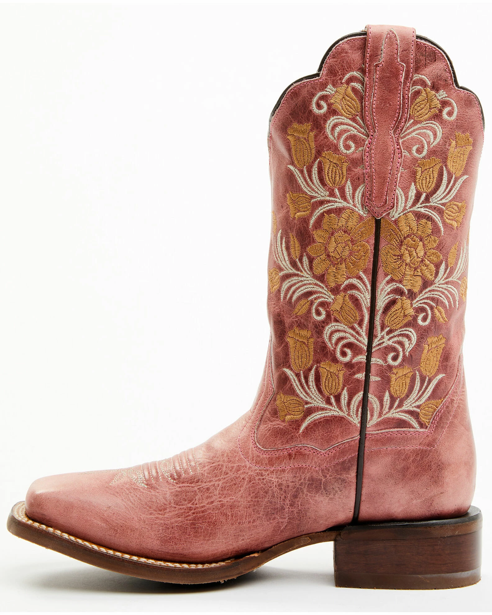Dan Post Women's Athena Floral Embroidered Western Boots - Broad Square Toe 5 Dan Post Women's Athena Floral Embroidered Western Boots - Broad Square Toe - Image 3