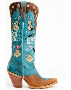Alternative view of Dan Post Women's Nashville Music Festival Embroidered Western Tall Boots - Snip Toe 