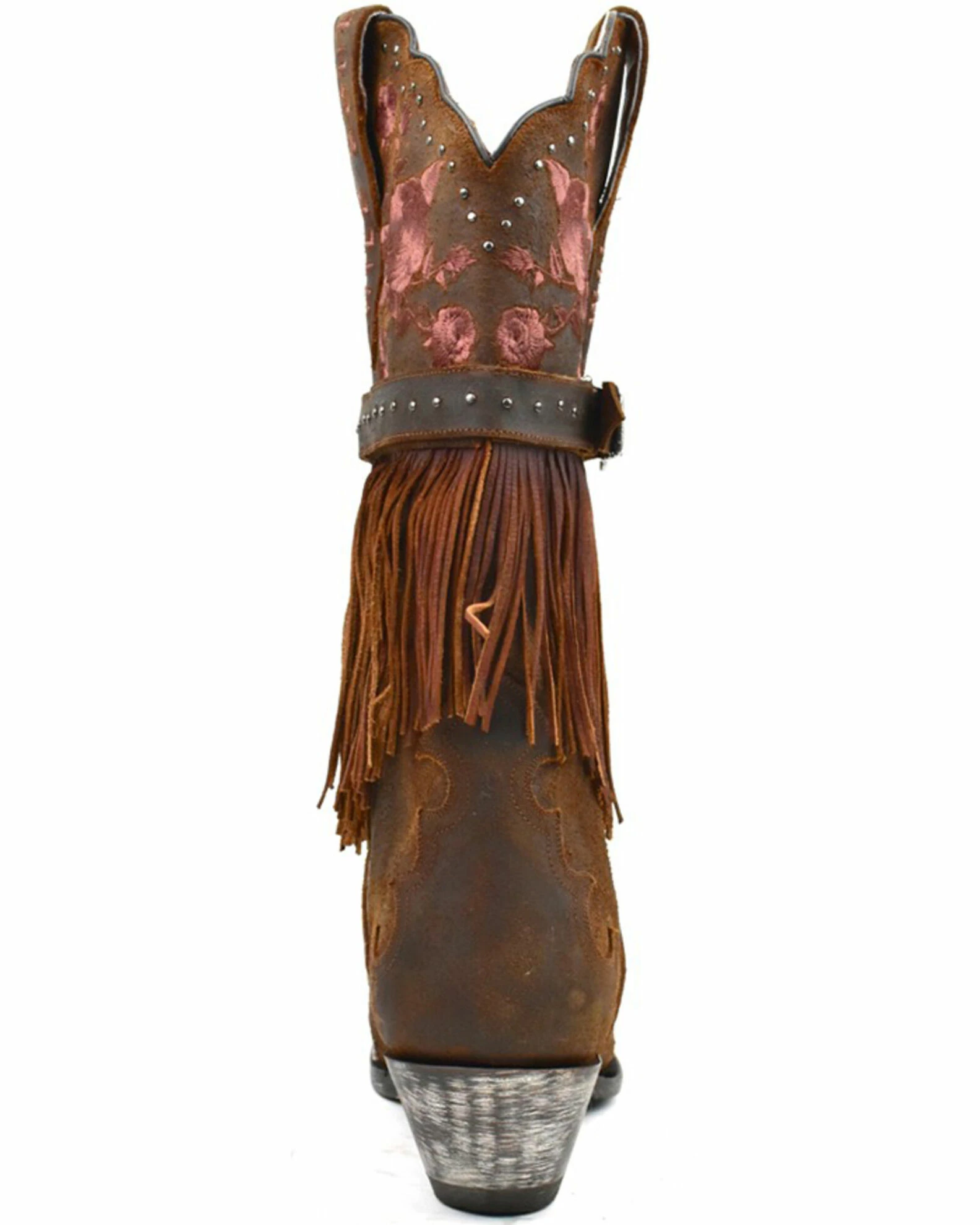 Dan Post Women's Bed Of Roses Fringe Embroidered Western Boot - Snip Toe 7 Dan Post Women's Bed Of Roses Fringe Embroidered Western Boot - Snip Toe - Image 5