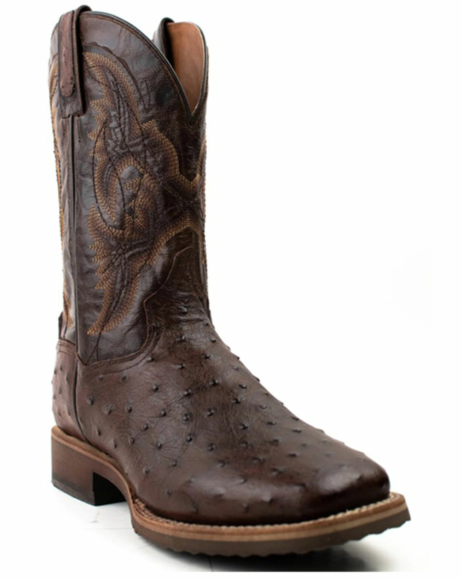 Dan Post Men's Alamosa Hand Ostrich Quill Western Boots - Broad Square Toe 3 Dan Post Men's Alamosa Hand Ostrich Quill Western Boots - Broad Square Toe