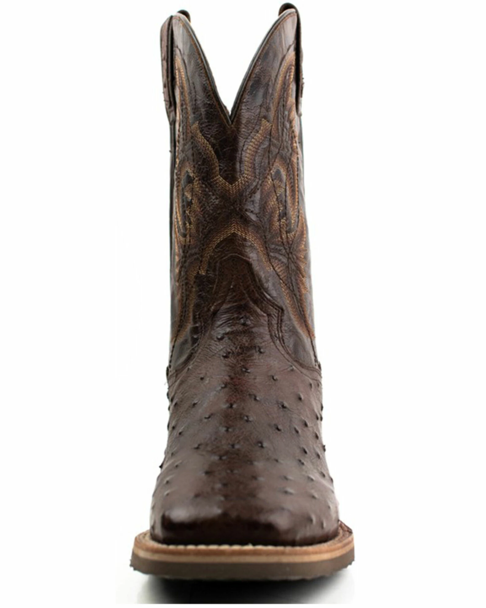 Dan Post Men's Alamosa Hand Ostrich Quill Western Boots - Broad Square Toe 6 Dan Post Men's Alamosa Hand Ostrich Quill Western Boots - Broad Square Toe - Image 4
