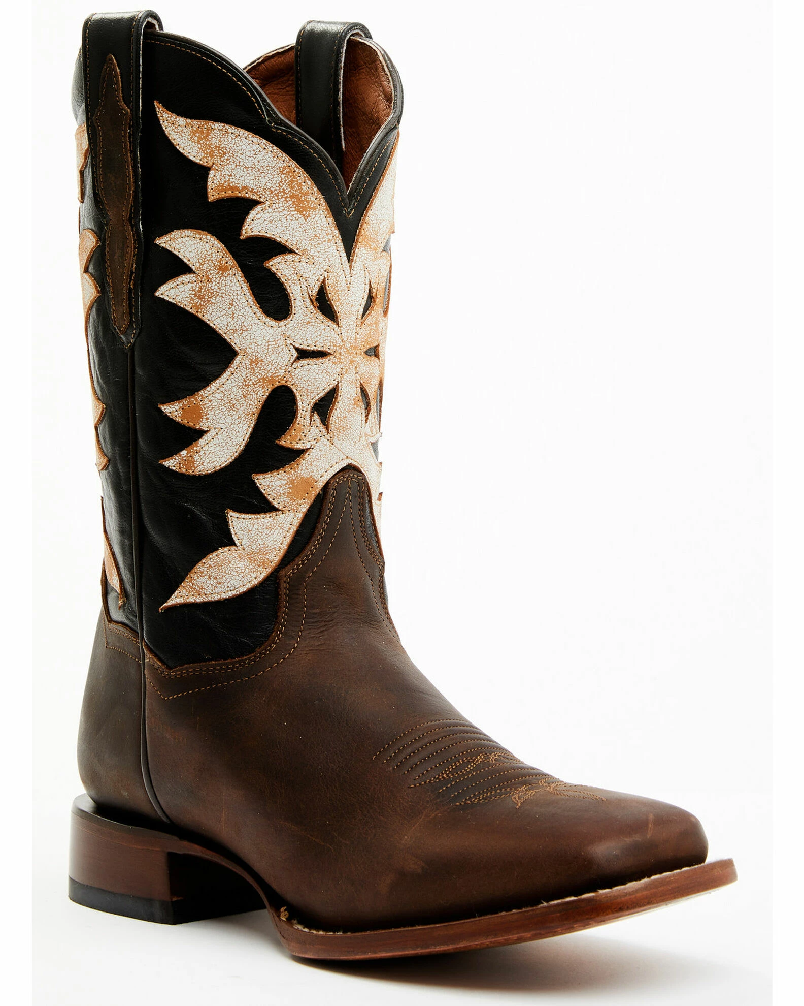 Dan Post Women's Sure Shot Embroidered Overlay Western Leather Boots - Broad Square Toe 3 Dan Post Women's Sure Shot Embroidered Overlay Western Leather Boots - Broad Square Toe