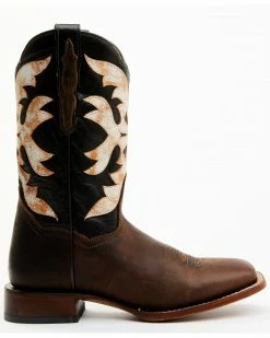 Alternative view of Dan Post Women's Sure Shot Embroidered Overlay Western Leather Boots - Broad Square Toe