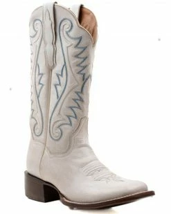 Dan Post Women's Sugar Western Boots - Broad Square Toe White