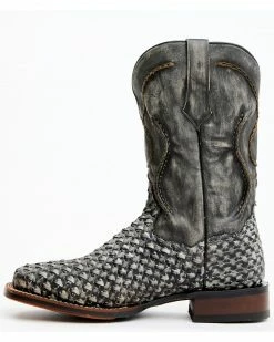 Dan Post Men's Stanley Basket Weave Western Boots - Broad Square Toe  -Dan Post Shop 2000378340 001 P3