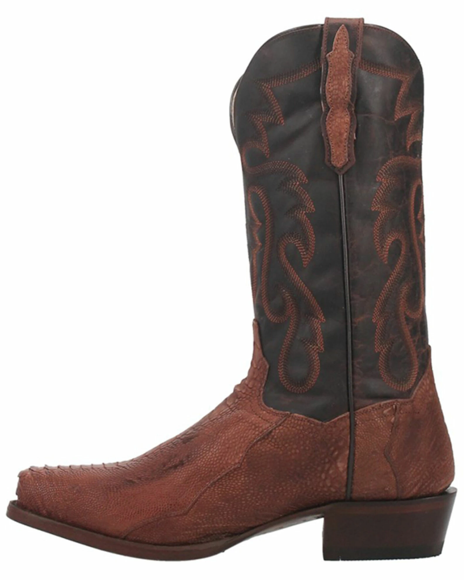 Dan Post Men's Sprinter Ostrich Leg Exotic Western Boots - Narrow Square Toe 5 Dan Post Men's Sprinter Ostrich Leg Exotic Western Boots - Narrow Square Toe - Image 3