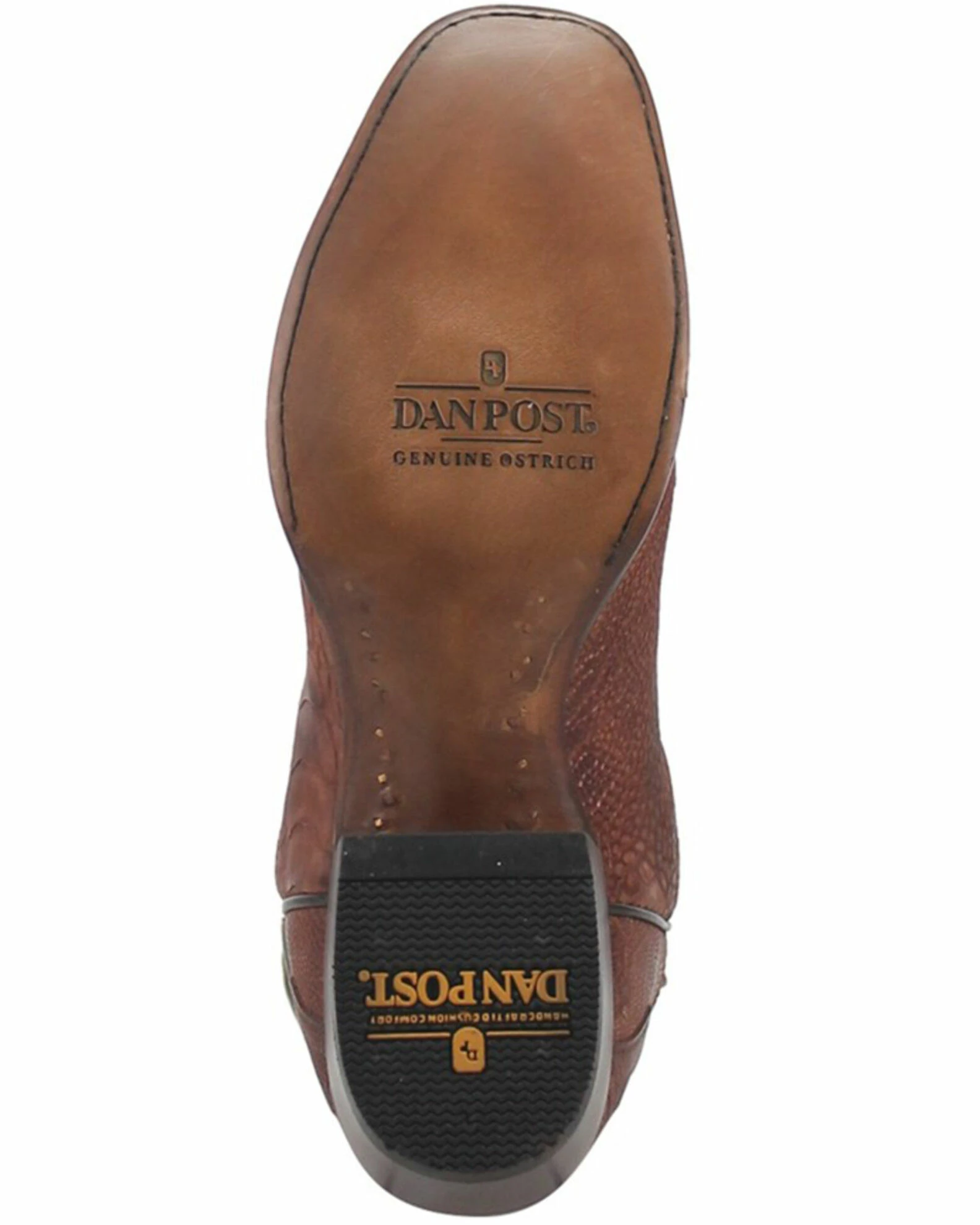 Dan Post Men's Sprinter Ostrich Leg Exotic Western Boots - Narrow Square Toe 9 Dan Post Men's Sprinter Ostrich Leg Exotic Western Boots - Narrow Square Toe - Image 7